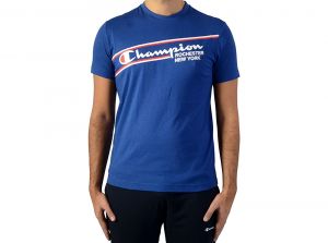 Champion Logo T Shirt Rochester New York Royal Blue