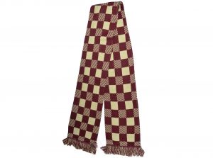 Check Fashion Scarf Burgundy