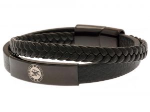Chelsea Black Leather Bracelet