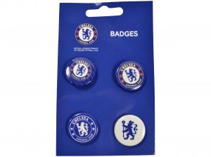 Chelsea Four Pack Button Badges