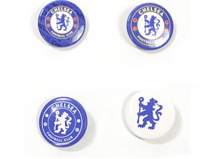 Chelsea Four Pack Button Badges