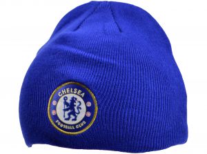 Chelsea Knitted Crest Beanie Royal Blue