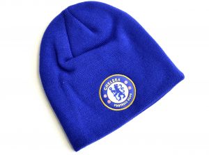 Chelsea Knitted Crest Beanie Royal Blue