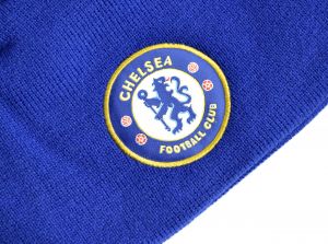 Chelsea Knitted Crest Beanie Royal Blue