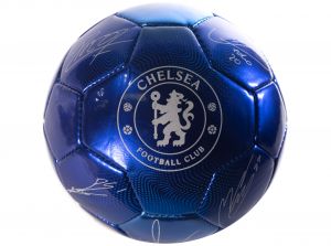 Chelsea FC Metallic Blue Signature Size 1 Mini Ball