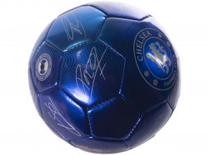 Chelsea FC Metallic Blue Signature Size 1 Mini Ball