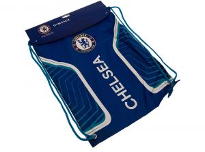 Chelsea Flash Draw String Gym Bag Blue Turquoise White