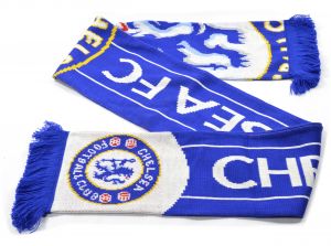 Chelsea Large Crest Jaquard Knit Scarf