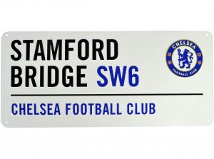 Chelsea Metal White Street Sign