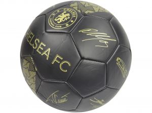 Chelsea Phantom Signature Ball Black Gold Size 5