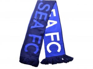 Chelsea Reverse Wordmark Jaquard Knit Scarf