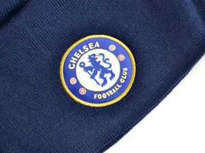Chelsea Knitted Crest Beanie Navy Blue