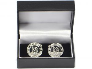Chelsea Silver Plated Crest Cufflinks