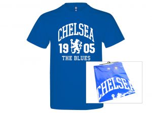 Chelsea The Blues T Shirt Royal Blue Adults Retail Packaging