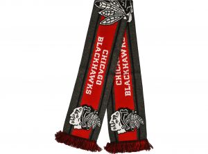 Chicago Blackhawks NHL Bar Scarf Grey Red White