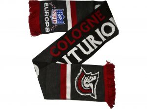 Cologne Centurions ELF Stripe Supporters Scarf Black Grey Red White