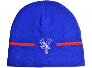 Crystal Palace Basic Knitted Beanie Hat Royal Blue Red