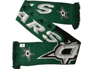 Dallas Stars 2020 Word Mark Big Logo NHL Scarf Green Black White