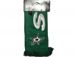 Dallas Stars 2020 Word Mark Big Logo NHL Scarf Green Black White