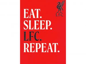 Eat Sleep LFC Repeat Birthday Card