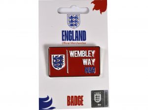 England Crest Wembley Way Street Sign Badge Red