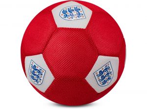 England FA 14 Inch Mesh Play Ball White Red