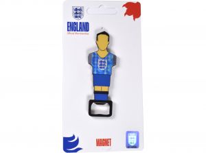 England FA 1990 Kit Foosball Bottle Opener Magnet