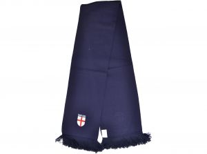 England Generic St Georges Luxury Fine Knit Scarf Navy