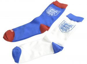 England FA Socks White Blue Red 7 to 11 UK