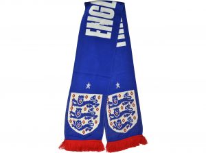 England FA Three Lions Jacquard Knit Scarf Royal