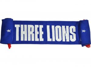 England FA Three Lions Jacquard Knit Scarf Royal