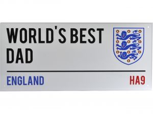 England FA Best Dad Light Street Sign