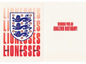 England Lionesses Birthday Card
