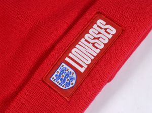 England Lionesses Knitted Turn Up Hat Red
