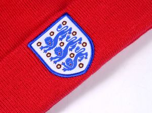England Red Knitted Turn Up Hat