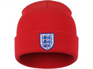 England Red Knitted Turn Up Hat