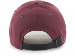 Liverpool 47 Brand MVP Baseball Cap Liverbird Crest Aerial Dark Maroon