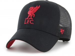Liverpool 47 Brand Branson Mesh Baseball Cap Snapback Black Red