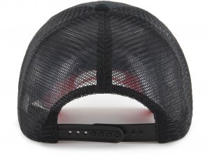 Liverpool 47 Brand Branson Mesh Baseball Cap Snapback Black Red