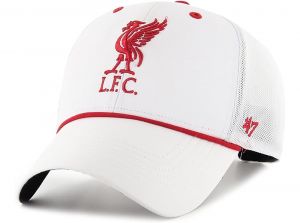 Liverpool 47 Brand Branson Mesh Baseball Cap Snapback White Red