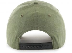 Liverpool 47 Brand MVP Baseball Cap Liverbird Crest Rip Stop Dark Green Black