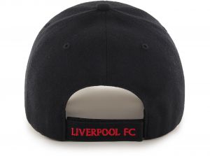 Liverpool 47 Brand MVP Baseball Cap Liverbird Crest Black Red