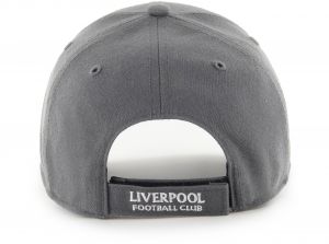 Liverpool 47 Brand MVP Baseball Cap Liverbird Crest Cap Charcoal White