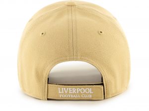 Liverpool 47 Brand MVP Baseball Cap Liverbird Crest Tan White