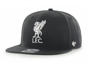 Liverpool 47 Brand No Shot Captain Baseball Cap Snapback Liverbird Crest Black