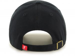 Liverpool 47 Brand Clean Up Relaxed Fit Cap Liverbird Crest Black Grey