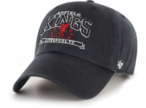 Liverpool 47 Brand Clean Up Relaxed Fit Cap Liverpool Anfield Kings Black