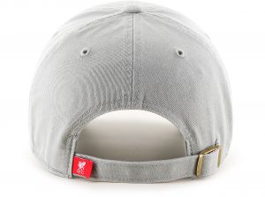 Liverpool 47 Brand Clean Up Baseball Cap Liverpool Crest Grey