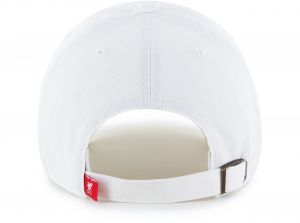 Liverpool 47 Brand Clean Up Baseball Cap Liverbird Crest White Red