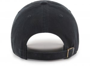 Liverpool 47 Brand Clean Up Baseball Cap Liverbird Crest Black Black